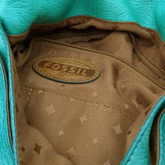 Fossil green leather purse - Picture 10 of 14